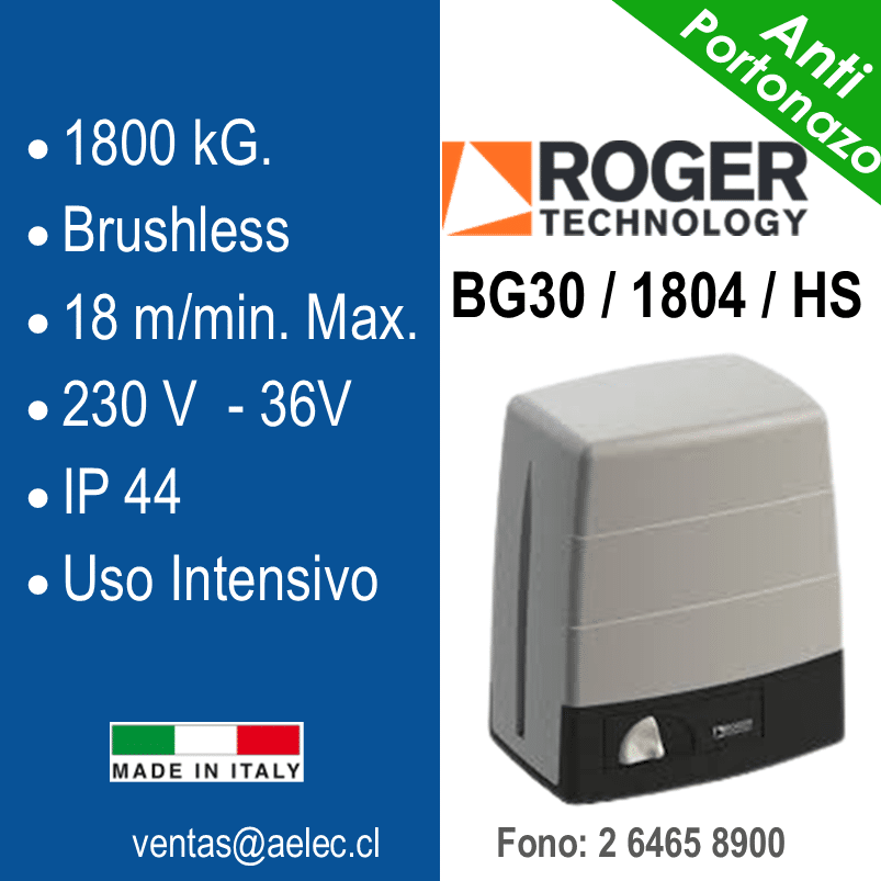 ROGER TECHNOLOGY BG30-1804-HS